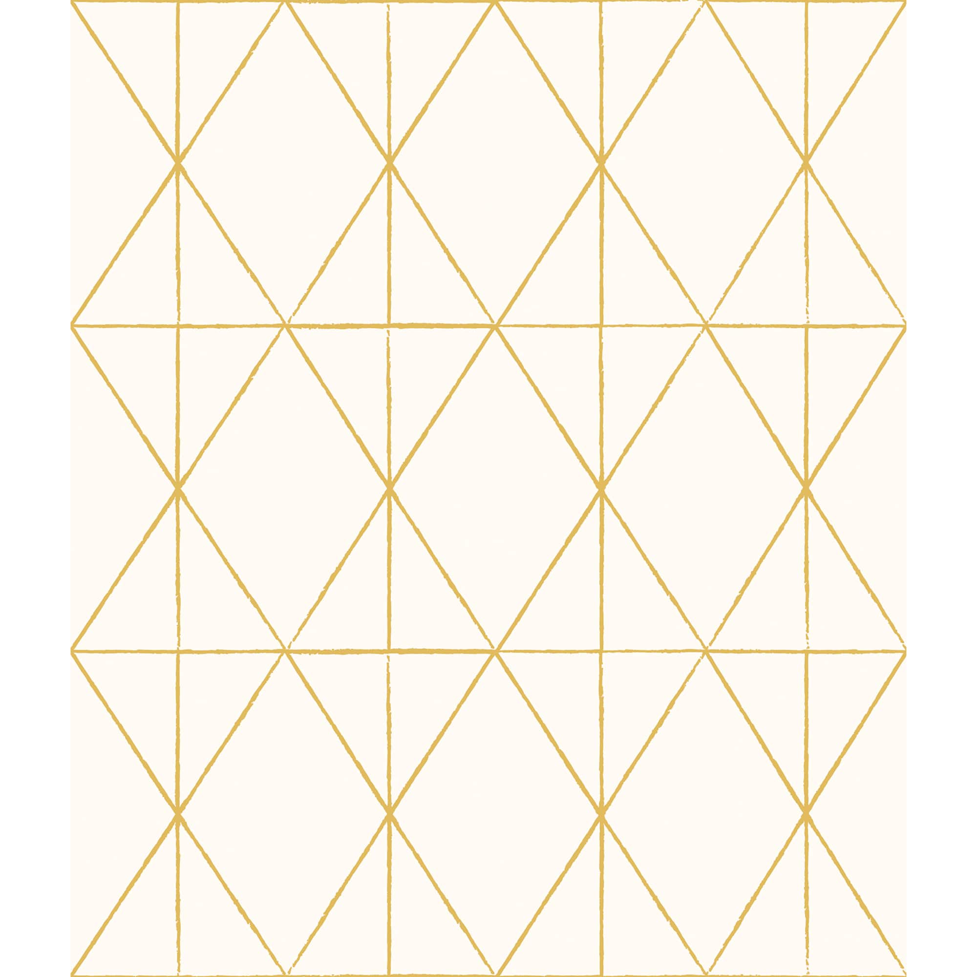 My Style Lennon Gold Geo Peel & Stick Wallpaper